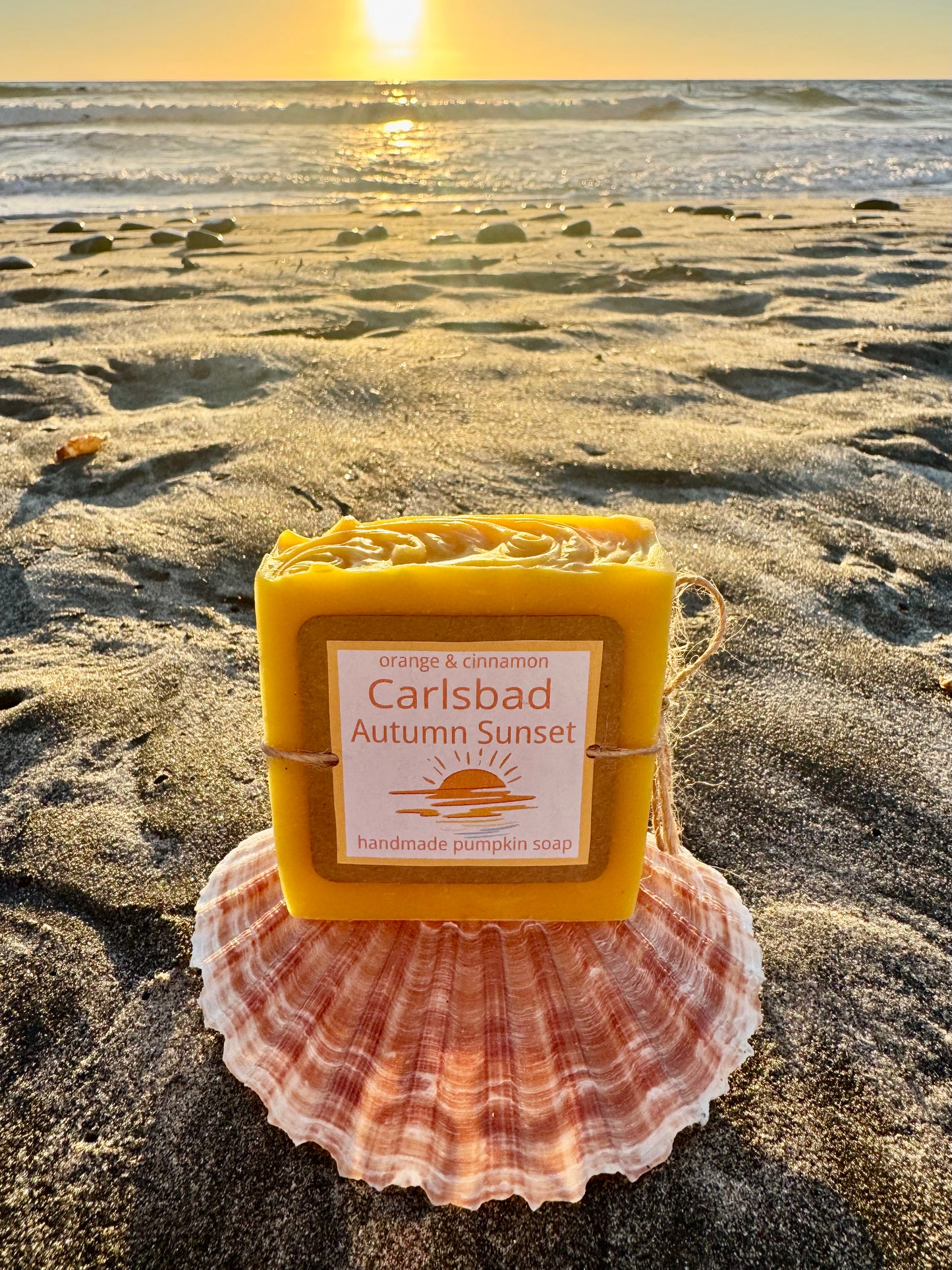 Carlsbad Autumn Sunset - pumpkin, orange and cinnamon